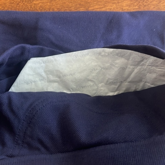 TWO St. John's Bay Men's Polo Shirts - dark green & dark blue, size Large - Picture 5 of 5